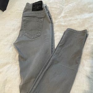 Low rise Gray True Religion Jeans